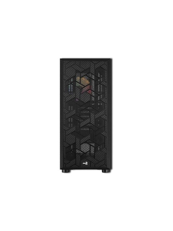 AeroCool Hive FRGB - Tempered Glass Edition - MDT - ATX - Kabinett - Miditower - Svart