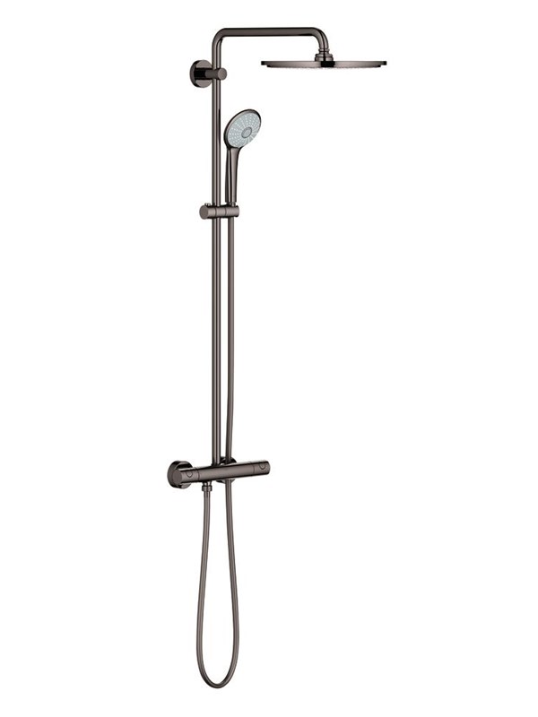 Grohe Euphoria System 310, Dusjsystem med termostatisk blandebatteri for veggmontering, Hard Graphite