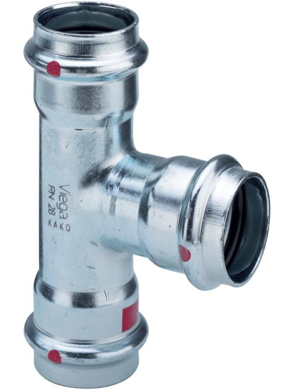 Viega Prestabo T-piece 35 x 28 x 35 mm galvanized steel
