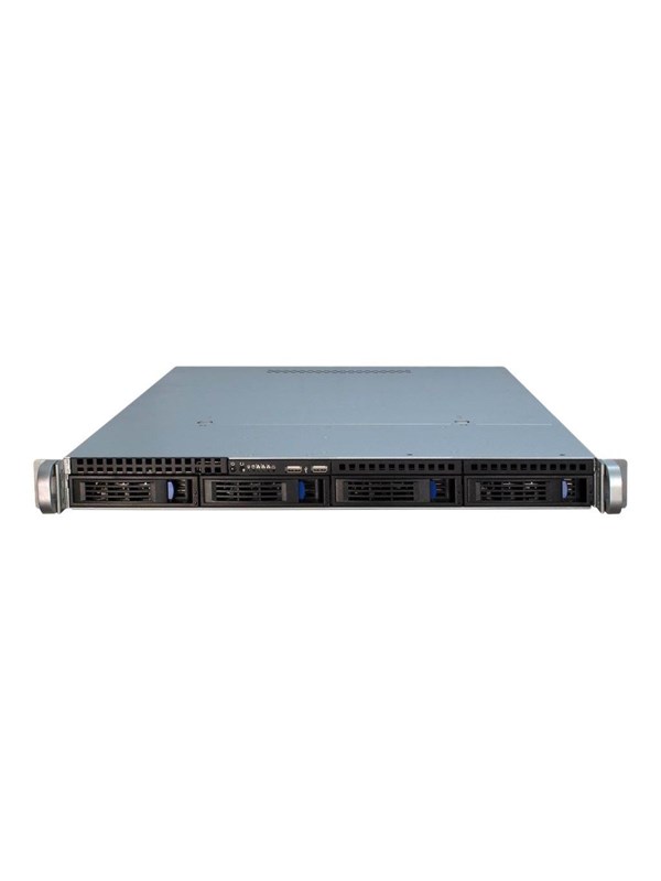 Inter-Tech IPC 1U-1404 - Kabinett - Server (Rack) - Svart