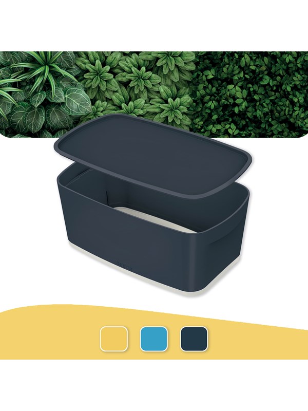 Leitz MyBox Cosy oppbevaringsboks Small med lokk Fløyelsgrå