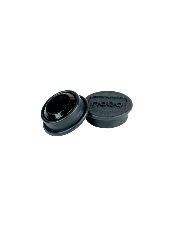 Nobo Whiteboard magneter 13 mm, pakke med 10 stk. Sort