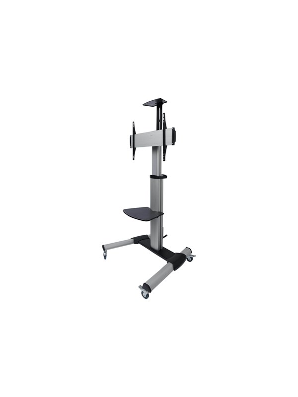 Deltaco Office Display Cart Adjustable with crank - Max 50 kg - recommended for 70"