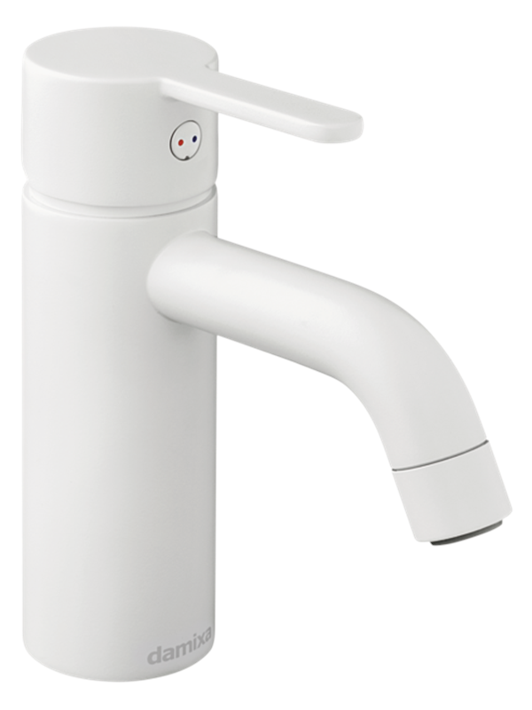 Damixa silhouet basin mixer small matt white