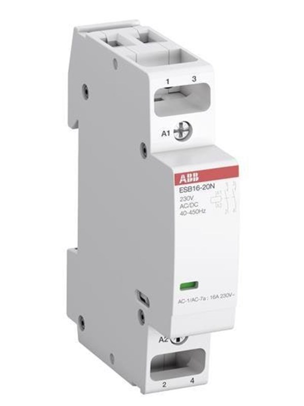 ABB Esb16-20n-01 installation contactor 2no/0nc 24v ac/dc