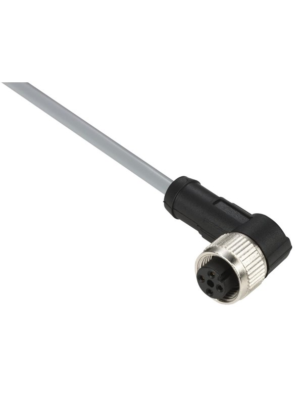 TELEMECANIQUE SENSORS Sensor cable pvc m12 4-pin female angled 5 meters xzcpv1241l5