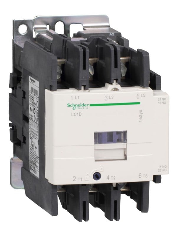 Schneider Electric Tesys d contactor lc1d80p7 3p 80a ac-3 37kw@400v 1no+1nc aux contact 230v 50/60hz ac coil