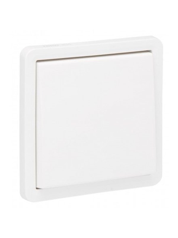 Niko-Servodan Splashproof surface-mounting switch 10 ax/250 vac with plug-in terminals excluding surface-mounting box white