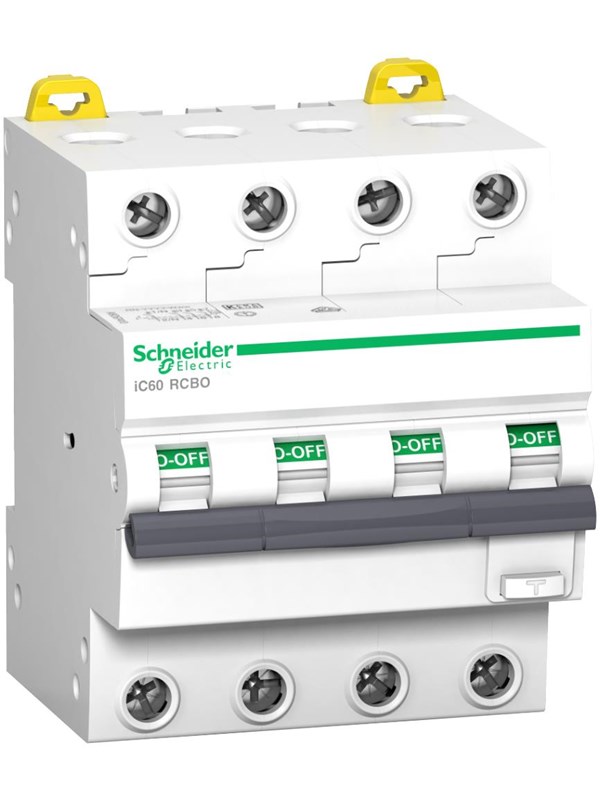 Schneider Electric Acti9 ic60 rcbo 4p 16a 30ma c 6ka si