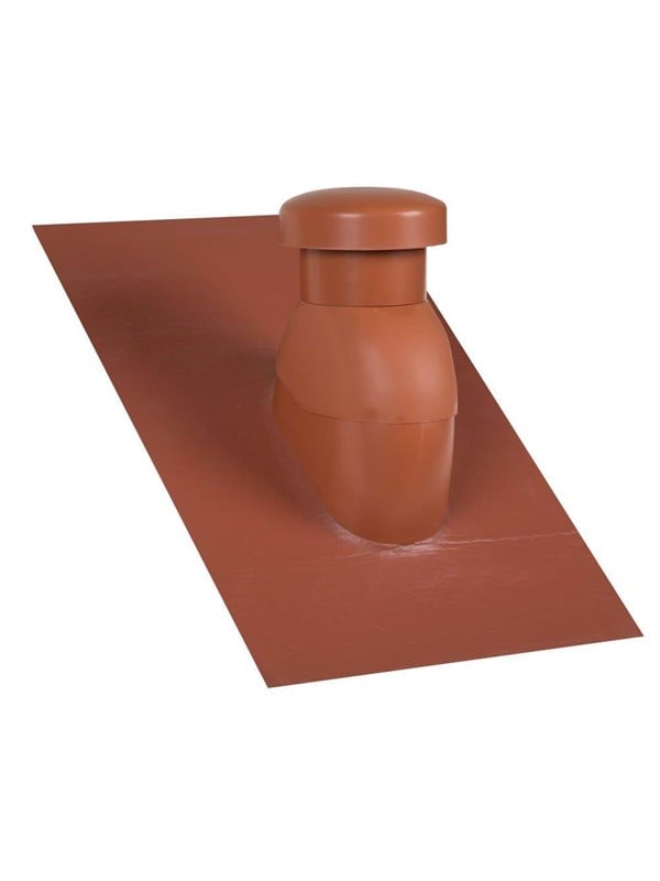 Easy Flex Roofing Sabetoflex roof hood 5-45° ø125 red pib