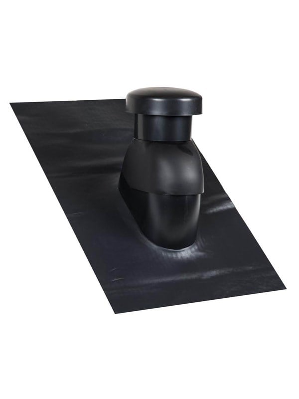 Easy Flex Roofing Sabetoflex roof hood 5-45° ø160 black pib
