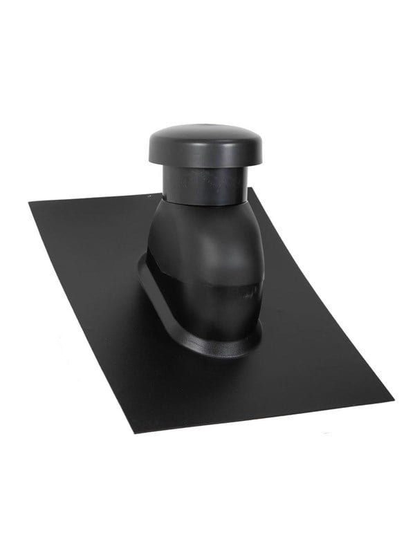 SABETOFLEX roof hood 5-45° ø160 black abs