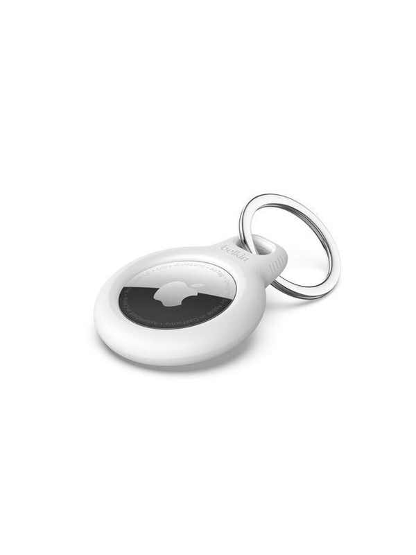 Belkin Secure Holder with Keyring - Airtag - White