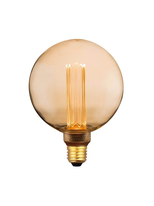 EGLO LED-lyspære LED G125 4,3W 1800K 3-step dimbar E27, ravfarget E27