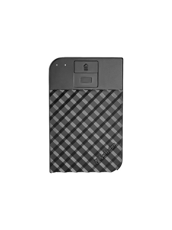 Verbatim Fingerprint Secure - Ekstern Harddisk - 2TB - Svart