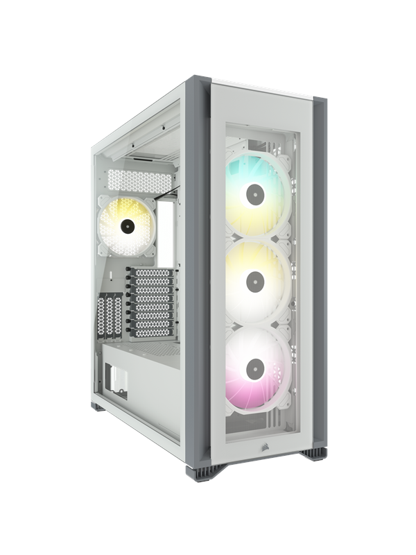 Corsair iCUE 7000X RGB TG - White - Kabinett - Fulltower - Hvit