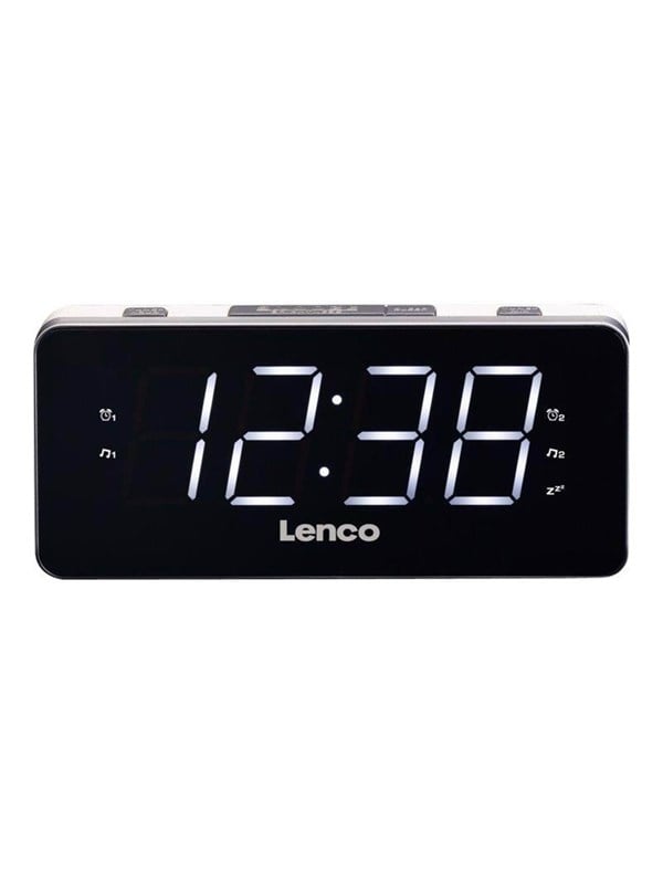 Lenco CR-18 - clock radio - FM - Hvit