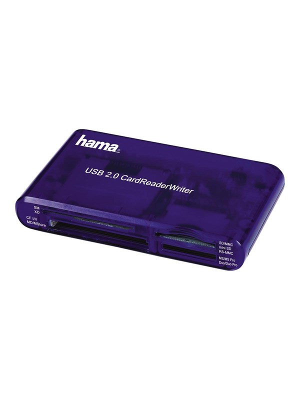 Hama USB 2.0 30 in 1 CardReaderWriter - card reader - USB 2.0