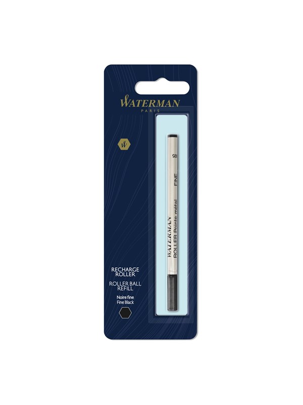 Waterman Rollerball Pen Refill | Fine Point | Black Ink | 1 Count