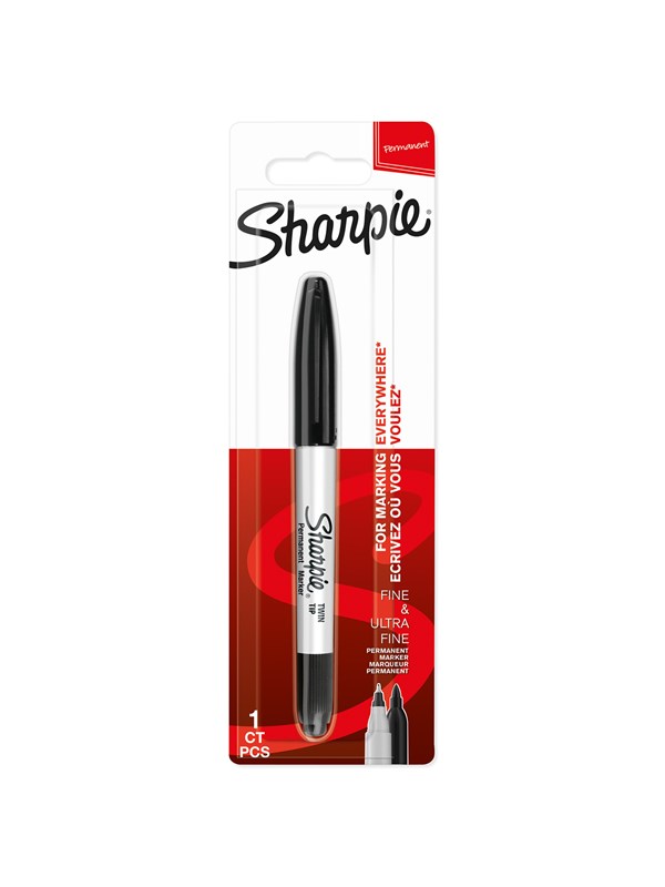 Sharpie Marker TwinTip EF/F black 1 Count