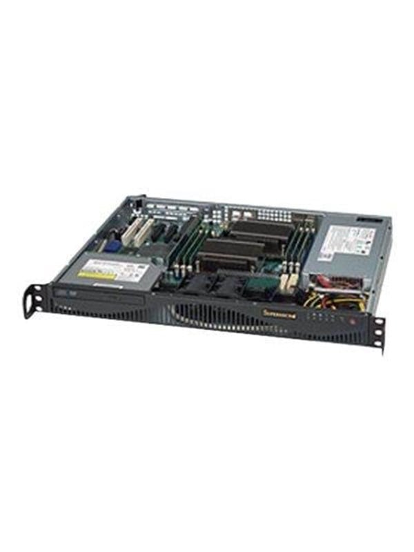 Supermicro SC512 F-350B1 - Kabinett - Server (Rack) - Svart