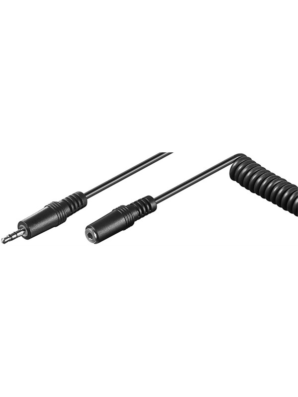 Pro Headphone extension cable 3.5 mm coiled cable