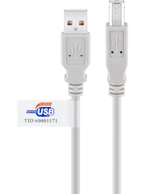 Pro USB-A <-> USB Mini-B (4-pin) - 3m - Grå