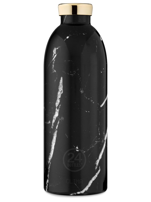 24Bottles Clima Bottle 0.85 L - Black Marble