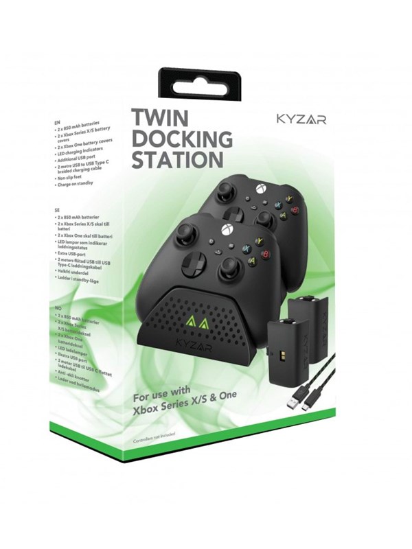 Kyzar Twin Docking Station for Xbox Series X/S - Miscellaneous Tilbehør til spillkonsoll - Microsoft Xbox One
