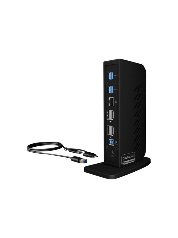 ICY BOX Dockingstation IcyBox 6x USB 3.0 + 2xDP 2xHDMI+1G