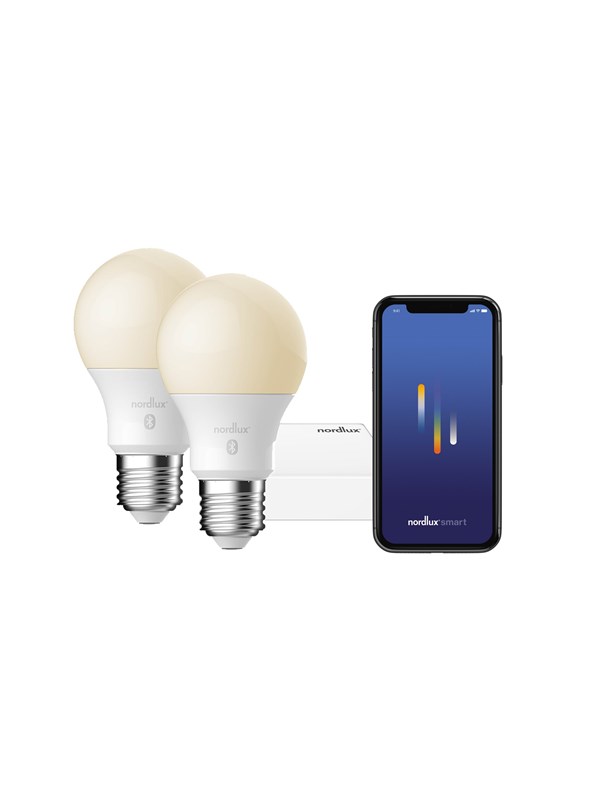 Nordlux Smart 2Xe27 + Eu Bridge Bridge Hvit
