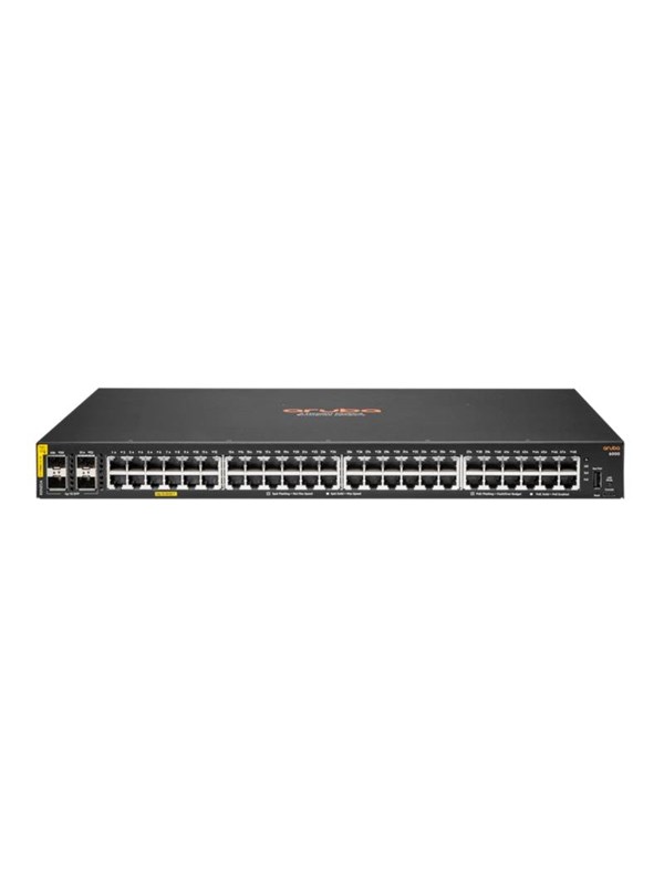 Hewlett Packard Enterprise R8N85A Aruba Networking CX 6000 48G Class4 PoE 4SFP 370W Switch