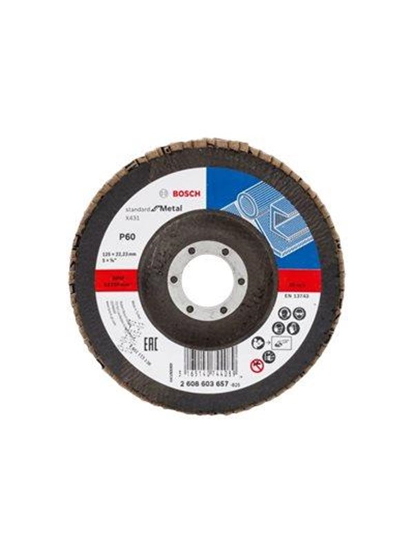 Bosch Flap Disc Standard for Metal X431 125 mm P60