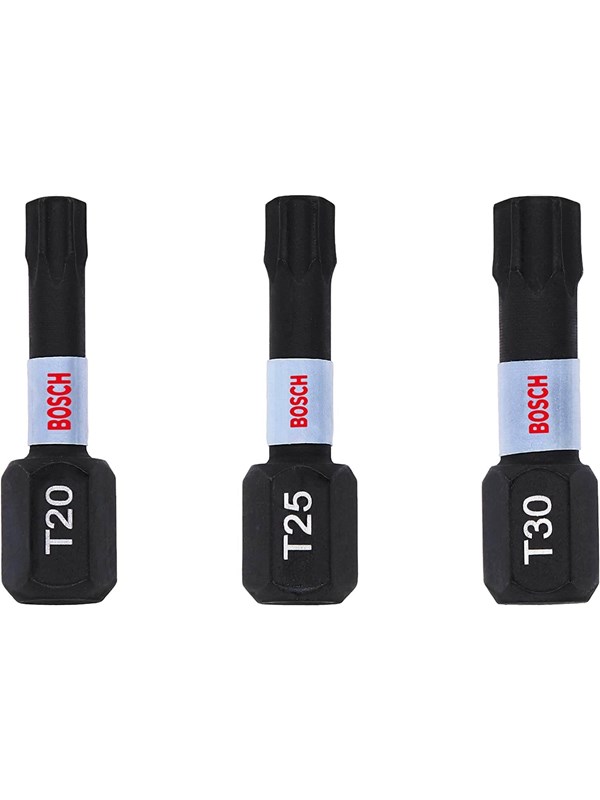 Bosch Impact Control Screwdriver Bits T Set 25 mm 3 pcs.