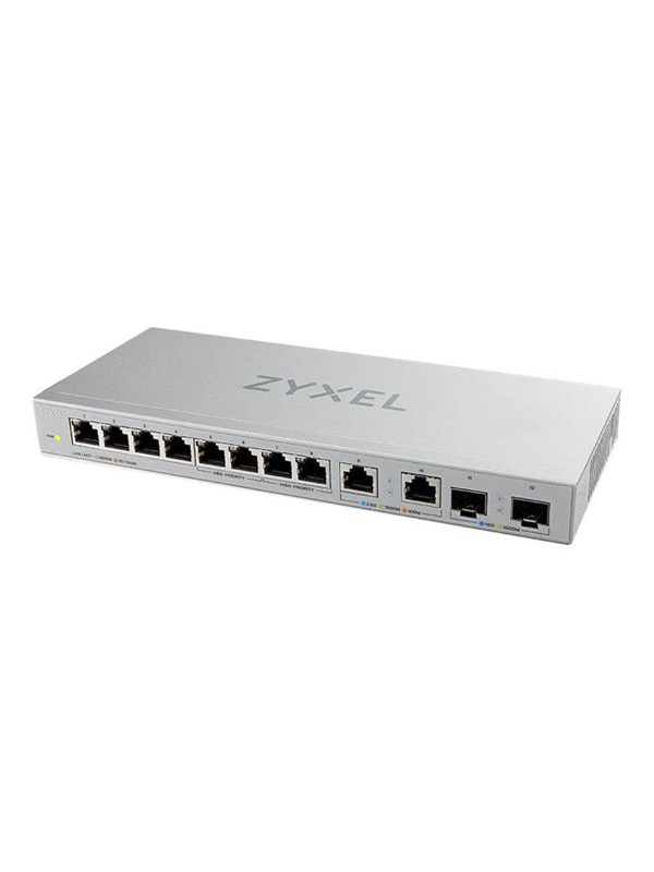 ZyXEL XGS1010-12 12-Port Unmanaged Multi-Gigabit Switch with 2-Port 2.5G and 2-Port 10G SFP+
