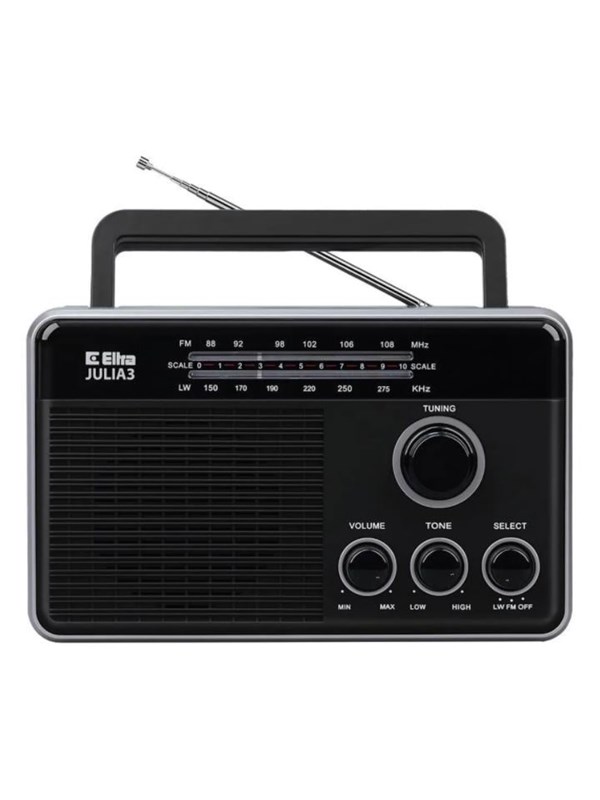 Eltra Radio Julia 3 - Black - FM/LW - Mono - Svart