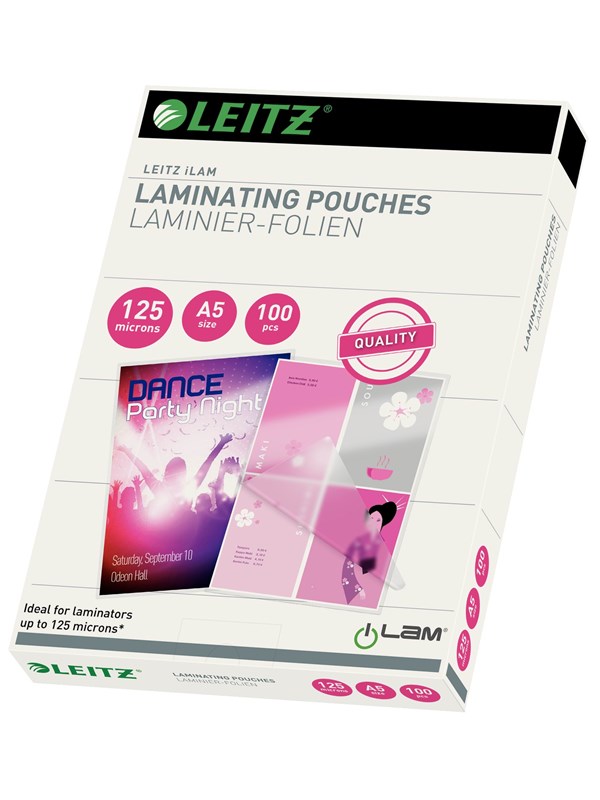 Leitz Lamineringslomme A5 125my