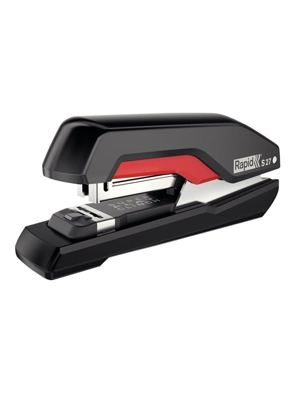 Rapid Stiftemaskin S27 SuperFlatClinch 30 ark Sort/rød