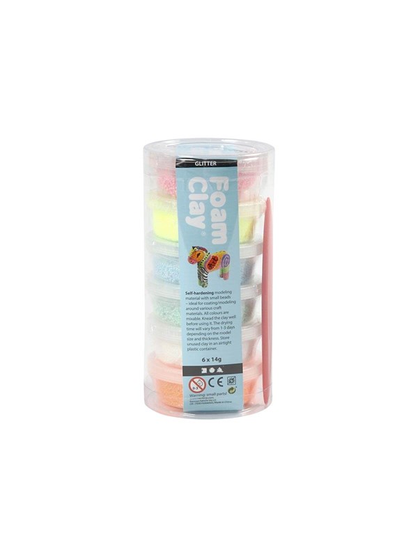 Creativ Company Foam Clay Glitter 6pack.