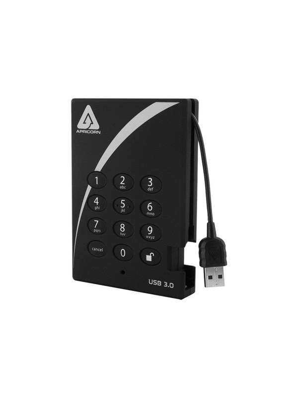 Apricorn Aegis Padlock 3.0 - Ekstern Harddisk - 500GB