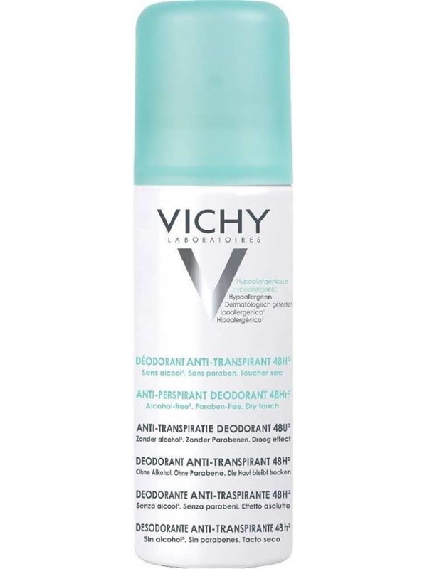 Vichy Deodorant 48Hour Aerosol No Marks Anti-Perspirant 125ml