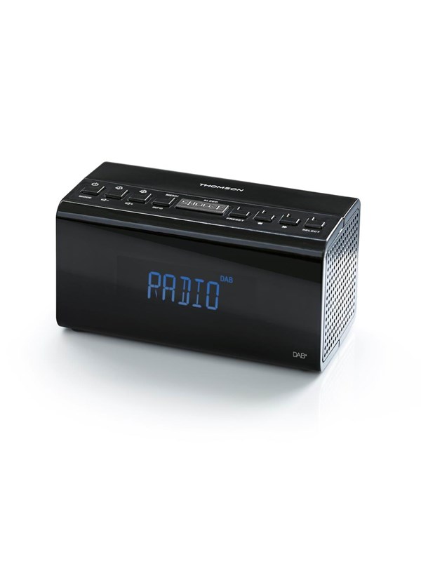 Thomson Radio Clock with Dab+ (Black) - DAB/DAB+/FM - Svart