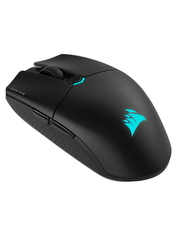 Corsair Katar Elite Wireless - Gaming mus - Optisk - 6 knapper - Svart