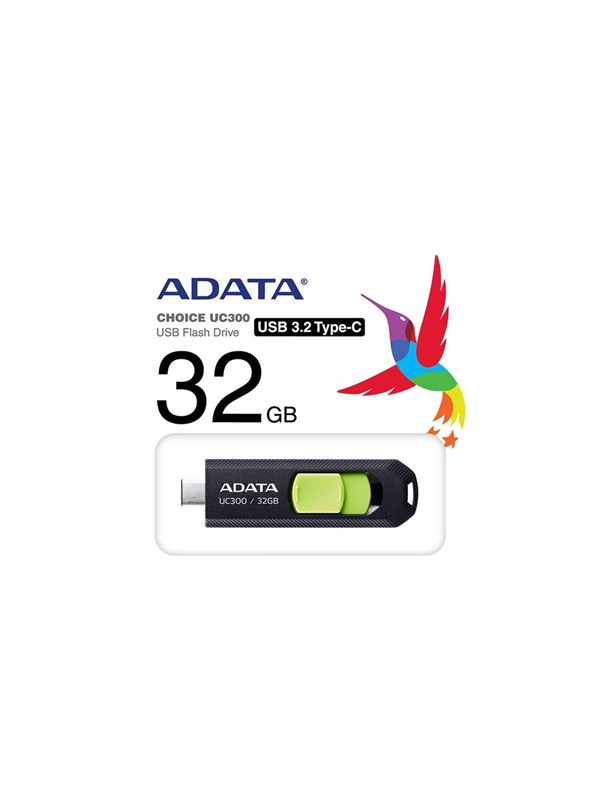 A-Data UC300 - Grønn - 32GB - Minnepenn