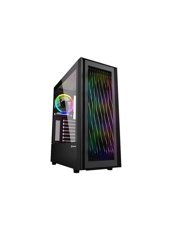 Sharkoon RGB Wave - tower - ATX - Kabinett - Tower - Svart