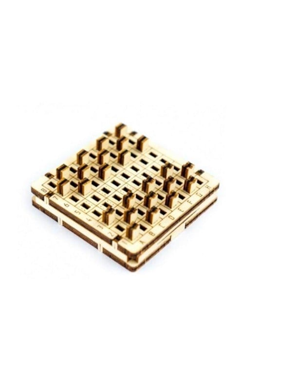 Mobimods WoodenCity Travel Game Checkers