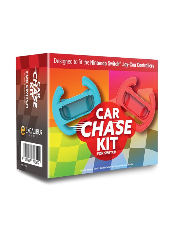 Excalibur Games Car Chase Kit - Miscellaneous Wheel - Nintendo Switch