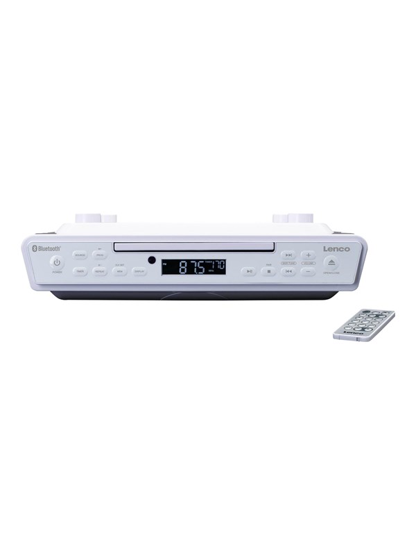Lenco KCR-150WH - FM Kitchen Radio with CD player and Bluetooth® - White