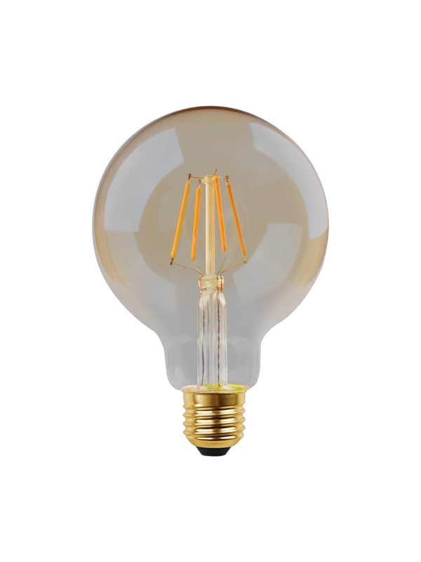 EGLO LED-lyspære G95 Globe 4.5W/822 400 lumen amber 3-step dimmable E27