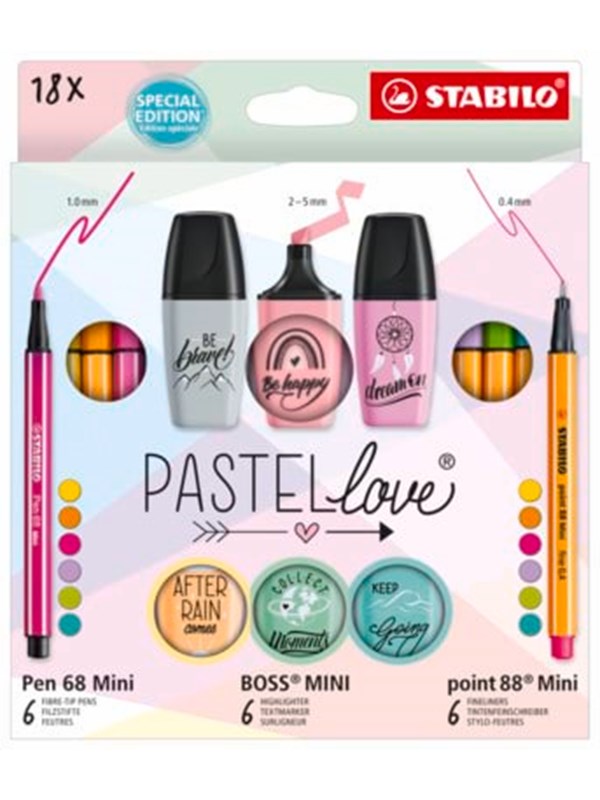 STABILO Pastel Love set of 18 ass. pens
